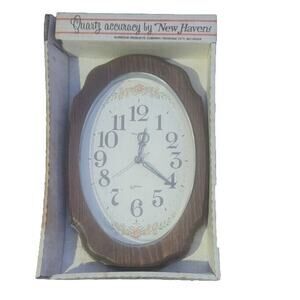 new haven clock company quartz Wall Clock New In Box